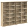vidaXL CD skap 2 stk. Sonoma eik 60 x 17 x 92 cm Konstruert tre