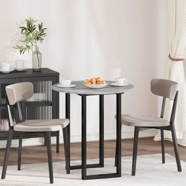 vidaXL Bordplate Grå sonoma 70 x 70 x 1.5 cm Konstruert tre