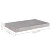 vidaXL Flytende vegghyller 4 stk betonggrå 50x23x3,8 cm MDF