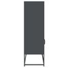 vidaXL Highboard antrasitt 68x39x123 cm stål