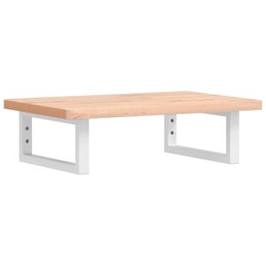 vidaXL Servanthylle veggmontert st&aring;l og heltre b&oslash;ketre