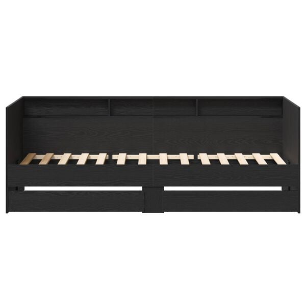 vidaXL Dagseng med skuff med lagring Grå 90 x 200 cm Konstruert tre