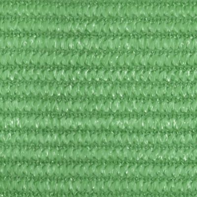 vidaXL Solseil 160 g/m² lysegrønn 3,5x3,5x4,9 m HDPE