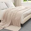 vidaXL Kastepledd 6 pcs Beige 240 x 270 cm Fleece