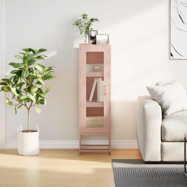 vidaXL Highboard Rosa 36x39x123 cm Kaldvalset st&aring;l
