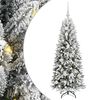 vidaXL Kunstig juletre Hvit 120 cm PVC og plast og st&aring;l og PE