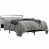 vidaXL Sengeramme svart 135x190 cm konstruert tre og metall