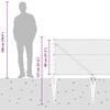 vidaXL Gjerdep&aring;le s&oslash;lv 100 x 0,8 m (25 mm nett) St&aring;l