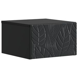 vidaXL Vegghengt Sidebord Svart 34,5 x 33 x 20 cm Konstruert tre