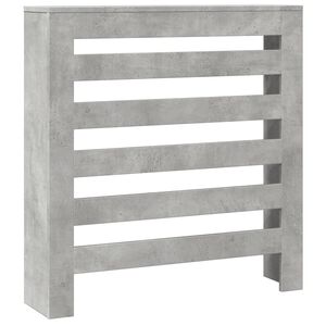 vidaXL Radiatordeksel betonggr&aring; 78x20x82 cm konstruert tre