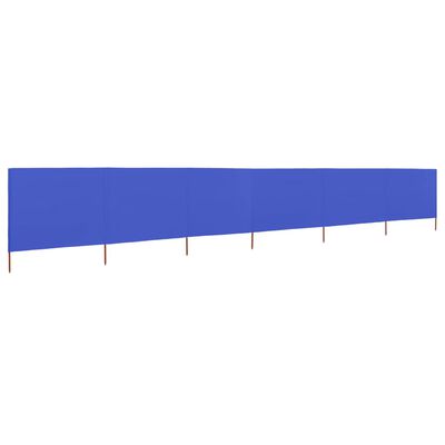 vidaXL Vindskjerm 6 paneler stoff 800x120 cm asurblå