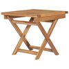 vidaXL Sammenleggbar hagesofagruppe heltre teak