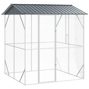 vidaXL Fuglebur Antrasitt 215 x 208 x 247 cm