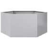 vidaXL Plantekasse sekskantet 104x90x45 cm galvanisert st&aring;l