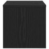 vidaXL Nattbordskap Svart eik 40 x 40 x 30 cm Konstruert tre