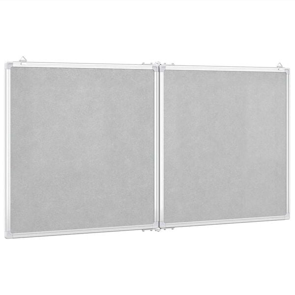 vidaXL Magnetisk tavle sammenleggbar 120x60x1,7 cm aluminium