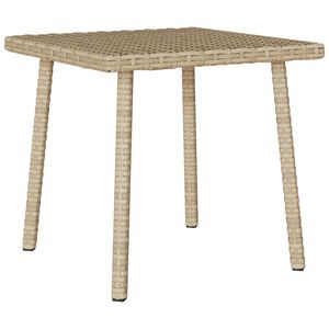 vidaXL Hage salongbord rektangul&aelig;r beige 40x40x37 cm polyrotting