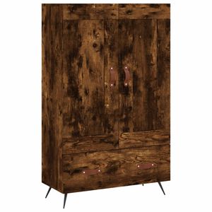 vidaXL Highboard r&oslash;kt eik 69,5x31x115 cm konstruert tre