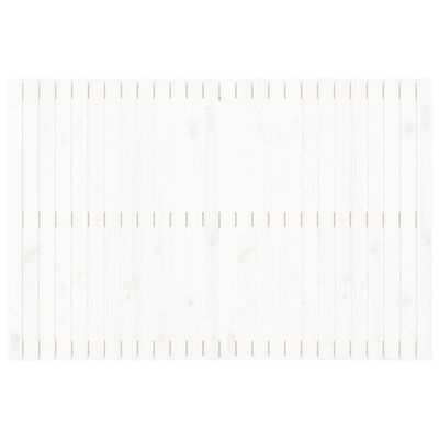 vidaXL Veggmontert sengegavl hvit 166x3x110 cm heltre furu