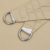 vidaXL Solseil oxfordstoff trekantet 3,6x3,6x3,6 m beige