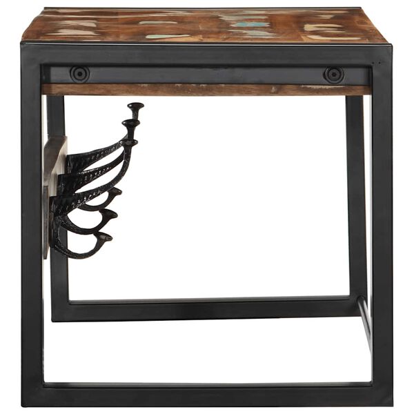 vidaXL Knaggrekke flerfarget 80x35x35 cm gjenvunnet heltre