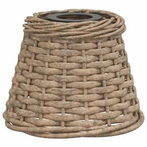 vidaXL Taklampeskjerm brun &Oslash;15x12 cm flettet