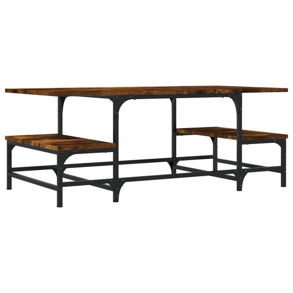 vidaXL Salongbord r&oslash;kt eik 100x50,5x40 cm konstruert tre