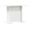 vidaXL Spisebord Hvit 110 x 60 x 75 cm Konstruert tre