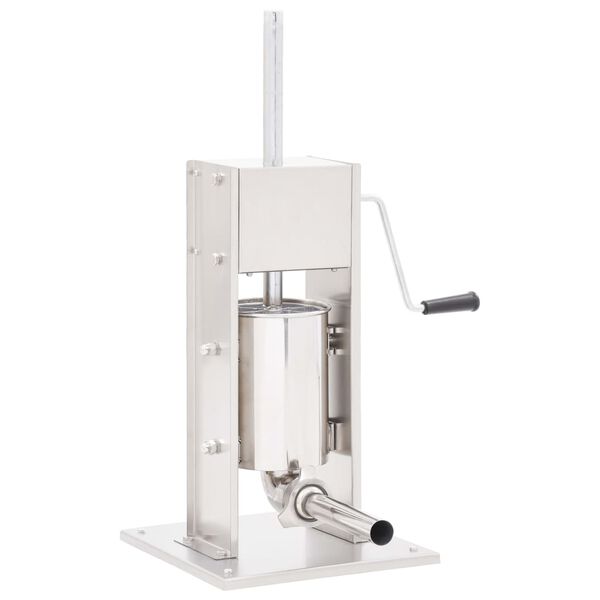 vidaXL Manuell p&oslash;lsestapper s&oslash;lv 3 L rustfritt st&aring;l