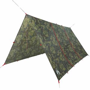 vidaXL Campingpresenning kamuflasje 451x420 cm vanntett
