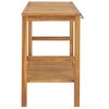 vidaXL Servantskap for bad heltre teak 132x45x75 cm