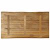 vidaXL Bordplate naturlig kant 120x60x2,5 cm grovt heltre mangotre