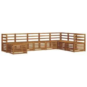 vidaXL Utend&oslash;rs sofa-sett 8 stk. Naturlig