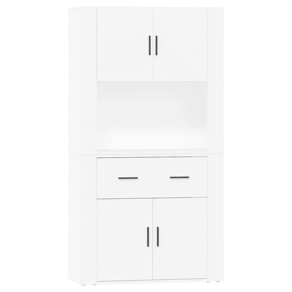 vidaXL Highboard hvit konstruert tre