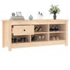 vidaXL Skoskap 110x38x45,5 cm heltre furu