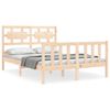 vidaXL Sengeramme med hodegavl small double heltre