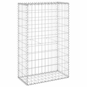 vidaXL Gabion med dekker galvanisert st&aring;l 60x30x100 cm