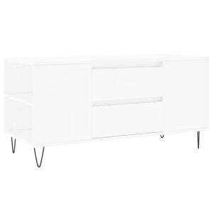 vidaXL Salongbord hvit 102x44,5x50 cm konstruert tre