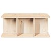 vidaXL Kaffebord Naturlig 80 x 39,5 x 33,5 cm Heltre furu
