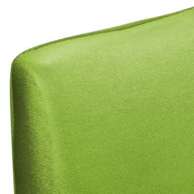 vidaXL Rette strekkbare stoltrekk 4 stk grønn