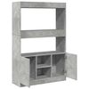 vidaXL Highboard betonggr&aring; 92x33x140 cm konstruert tre