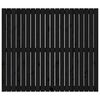 vidaXL Veggmontert sengegavl svart 127,5x3x110 cm heltre furu