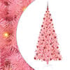 vidaXL Juletre med LED-lys Rosa 180 cm PVC og st&aring;l