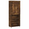 vidaXL Highboard r&oslash;kt eik 69,5x34x180 cm konstruert tre