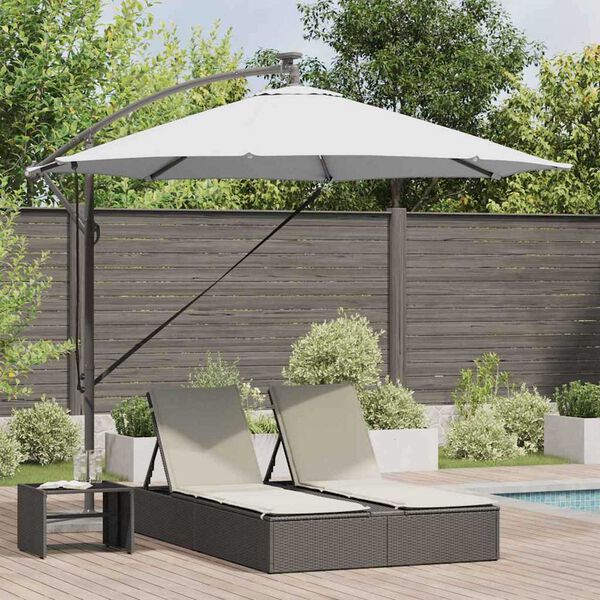 vidaXL Kantilever bananparasol sand 294 x 294 x 248 cm