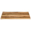 vidaXL Bordplate naturlig kant 100x80x2,5 cm grovt heltre mangotre