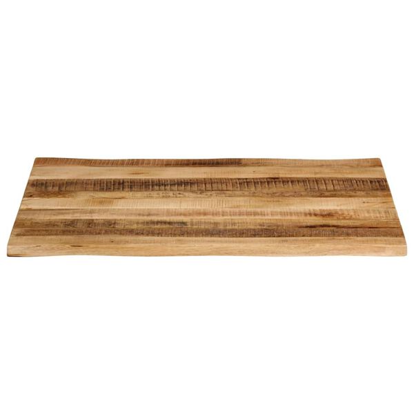 vidaXL Bordplate naturlig kant 100x80x2,5 cm grovt heltre mangotre