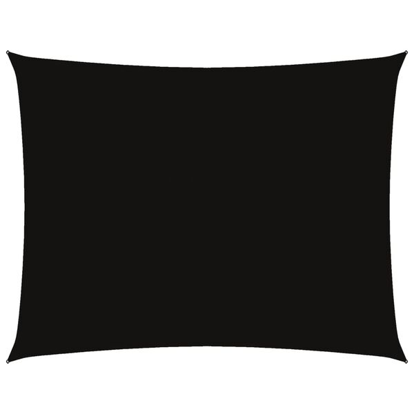 vidaXL Solseil oxfordstoff rektangul&aelig;r 3,5x4,5 m svart