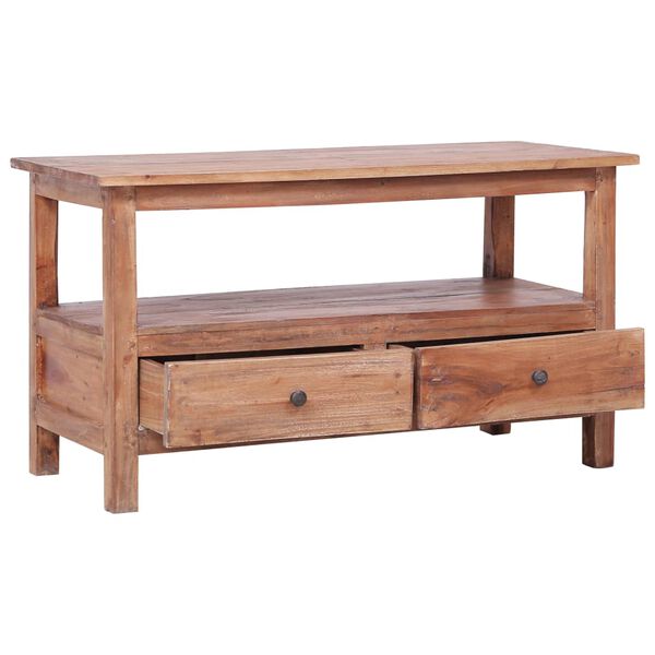 vidaXL TV-benk 90x40x50 cm gjenvunnet heltre