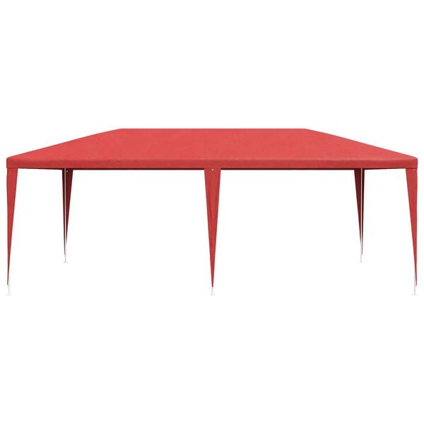 vidaXL Partytelt R&oslash;d 600 x 300 x 255 cm PE og st&aring;l
